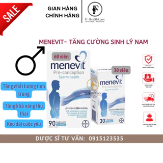 Menevit Úc- Menevit 30 viên/ Menevit 90 viên cải thiện chất lượng tinh trùng, tăng khả năng thụ thai