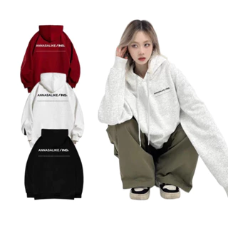 Áo Hoodie Nỉ Bông In Chữ ANCHI Form Rộng Nam Nữ Unisex Dáng Oversize Xám Tiêu Mẫu Hot 2023