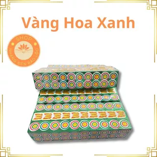 Thỏi Vàng Xanh,Vàng Hoa Cúng Mụ (Lễ Đầy tháng, Thôi Nôi, Đầy Căn)-Nhang Đèn Bảo Lộc