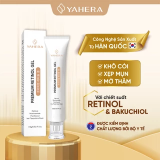 Gel chấm mụn cao cấp YAHERA Premium Retinol Gel Giảm mụn, xẹp mụn, khô còi, mờ thâm, phục hồi da 15G