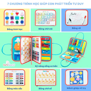 Cặp Bận Rộn Montessori Cao Cấp Giúp Bé Phát Triển Kỹ Năng Toàn Diện