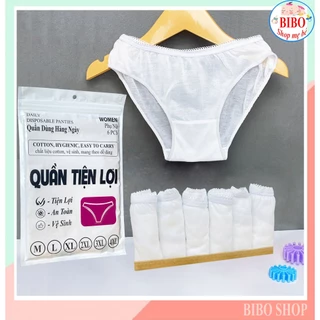 Combo 6 Quần Lót Giấy Cotton Dùng 1 Lần,Quần Tiện Lợi Dùng Đi Du Lịch, Mẹ Đi Sinh,Sinh Viên Quân Sự