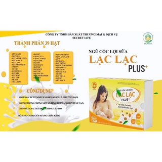 Ngũ cốc lợi sữa lạc lạc- ngũ cốc lạc lạc hộp 30 gói(chính hãng, date mới)