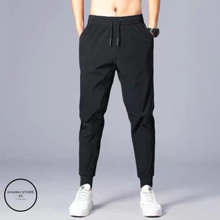 Quần Jogger Thể Thao Trơn Basic Nam Nữ , Chất Vải Poly 2 Da Chính Phẩm