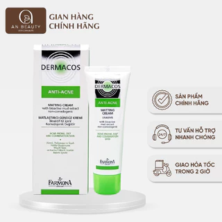 [CHÍNH HÃNG] Kem Dưỡng Ẩm DERMACOS ANTI ACNE MATTING Giảm Bóng Nhờn, Kiềm Dầu, Dành Cho Da Dầu, Mụn, Da Hỗn Hợp 50ml