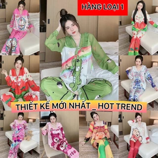 ẢNH THẬT pijama tay dài thiết kế mới hiện nay, đồ bộ tay dài nữ hot trend, pijama nữ giá rẻ tận xưởng p97 free ship