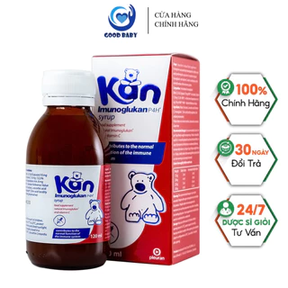 Siro Kan ImunoGlukan Hỗ Trợ Miễn Dịch Nâng Cao Sức Đề Kháng Cho Bé - Gấu Kan Chai 120ml