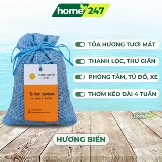 Túi Thơm Treo Xe Ô Tô, Treo Tủ Quần Áo SunFlower Hương Hoa Nhài, Hoa Oải Hương, Hoa Hồng, Hoa Sữa Và Hương Biển Tươi Mát