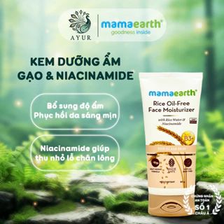 Kem Dưỡng Ẩm Gạo & Niacinamide MamaEarth Không Dầu Dưỡng Ẩm Sâu Làm Sáng Tông Da