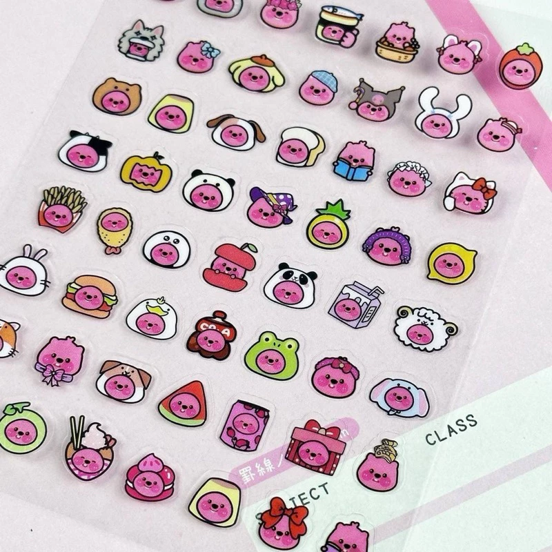 Sticker PVC LOOPY 1 Tấm Cute Trang Trí Sổ Tay, Bullet Journal