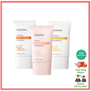 Kem Chống Nắng Nâng Kiềm Dầu Innisfree Tone Up No Sebum / Intensive Triple-Shield 50ml