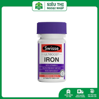 Viên bổ sung sắt Swisse Ultiboost Iron 30 viên