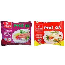 THÙNG 30 GÓI PHỞ BÒ/GÀ VIFON 65G