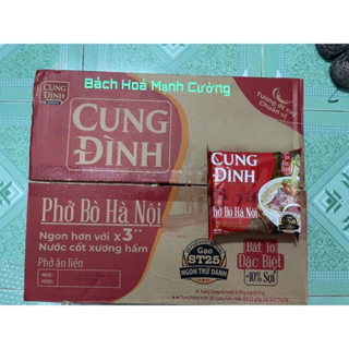 Thùng phở bò Hà Nội Cung đình 30 gói x 73g.