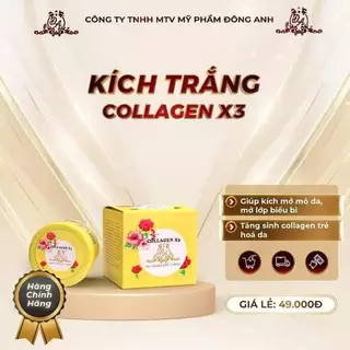 Kích Trắng Collagen X3 Mỹ Phẩm Đông Anh Chính Hãng – Kích Trắng Nâng Tông Dưỡng Sáng Da