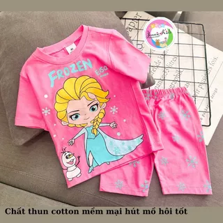 10 đến 22kg Đồ bộ bé gái vải cotton 4 chiều thấm hút mồ hôi Jenniekids J408