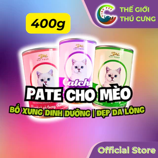 [400g] Pate catchy cho mèo | Bổ xung Omega3-6, DHA, Taurine giúp đẹp da và lông, tiêu hóa tốt và hệ miễn dịch khỏe mạnh