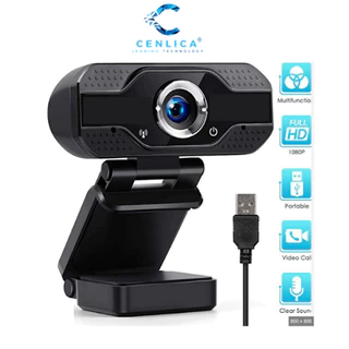Webcam máy tính CENLICA có mic fullhd 1080p sắc nét dùng cho pc laptop livestream học online họp trực tuyến