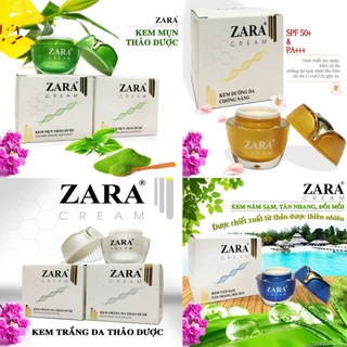 KEM DƯỠNG DA ZARA 12G _ Dưỡng trắng da _ Nám sạm tàn nhang _ Dưỡng da Chống nắng _ Mụn thảo dược [CHÍNH HÃNG]