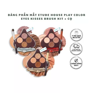 Bảng Phấn Mắt ETUDE House Play Color Eyes Kisses Brush Kit tặng kèm CỌ