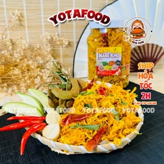 Hộp 500Gram Khô Gà Lá Chanh loại ngon đạt chuẩn ATVSTP ( Giòn ngon – đậm vị ) | Đồ ăn vặt  Yotafood