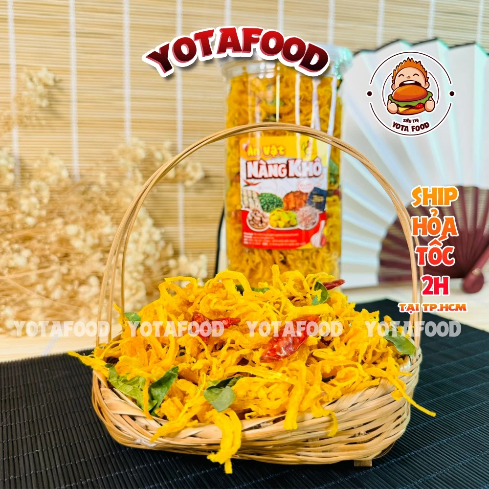 Khô Gà Lá Chanh Xé Cay 300gr (Giòn ngon – đậm vị) từ đồ ăn vặt Yotafood