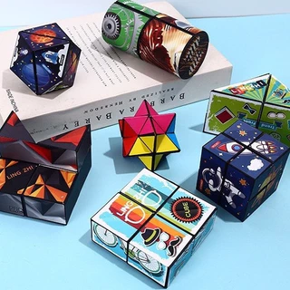 Rubik biến thể Magic Cube Đồ chơi khối lập phương ma thuật Rubik 3D thay đổi hình dáng Phát triển trí não cho bé