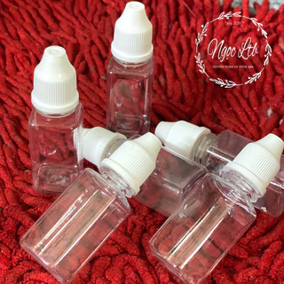 Lọ nhựa VUÔNG chiết mực xăm 10ml