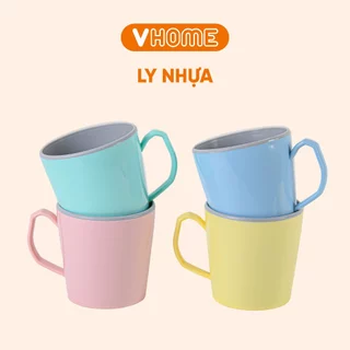 Cốc Chịu Nhiệt Tốt, Uống Nước Màu Sắc Xinh Xắn Có Quai Cầm Nhựa VĨ HƯNG - 3123