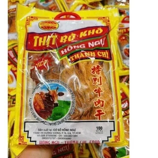 khô bò giòn hồng Ngự Thanh Trì chính hiệu ( bịt 90g)