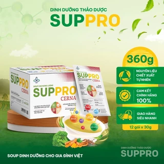 Soup Cao Năng Lượng SUPPRO CERNA Cho Người Bị Tiểu Đường, Ăn Kiêng 12 Gói/Hộp