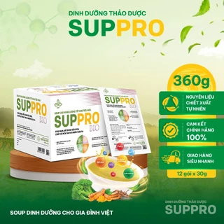 Soup Cao Năng Lượng SUPPRO BIO Dành Cho Bệnh Nhân Gặp Các Vấn Đề Về Tiêu Hóa 12 Gói/Hộp