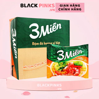 (Thùng 30 gói) Mì 3 Miền tôm chua cay gói 65g