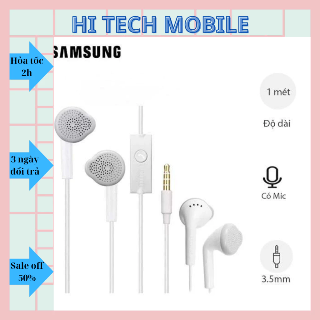 Tai Nghe Samsung A10 A20 A30 A50 M10 M20 M30 M50 J5prime J7pro J7Prime (Jack 3.5mm) - Bảo hành 03 tháng