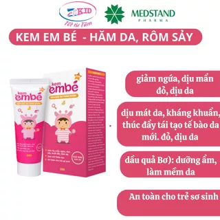 Kem Em Bé Plus - Kem bôi da thảo dược giảm ngứa nhanh cho bé khi bị rôm sảy, hăm da, muỗi đốt MEDSTAND (Tuýp 20g)