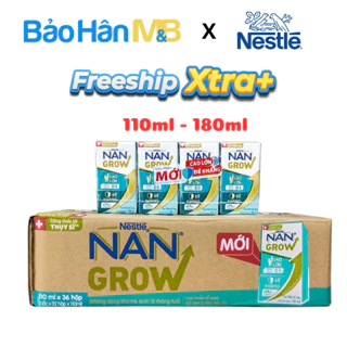 Sữa pha sẵn Nan Grow Nestle - Thùng  110/180ml - Phát triển toàn diện