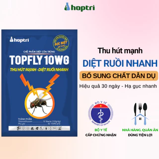 Thuốc diệt ruồi HỢP TRÍ Topfly 10WG bổ sung chất dẫn dụ giới tính và đường sữa 20g