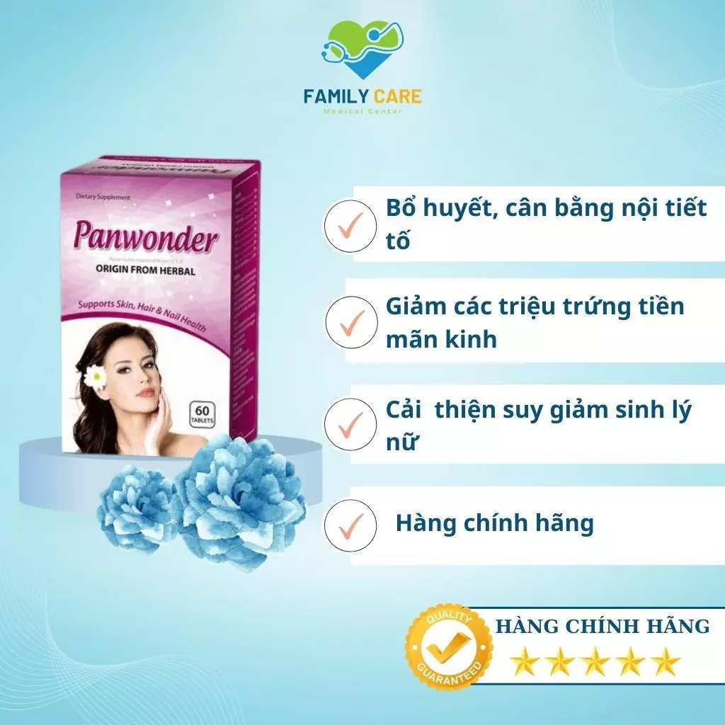 Panwonder-Cân bằng nội tiết tố cho phụ nữ trưởng thành suy giảm sinh lý, làm giảm các triệu chứng mãn kinh sớm ở phụ nữ