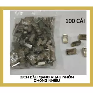 Đầu mạng Rj45 Sắt - Bịch 100c - Chống Nhiễu, Bền, Tốt