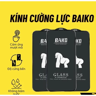 ( xịn ) Kính cường lực full màn Baiko IP 6/7/8/7plus/8plus/xs/xsmax/11/12/13/14/15/pro/plus/promax/max