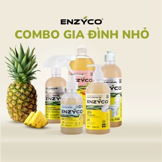 Combo Gia Đình Nhỏ - Bộ 5 Sản Phẩm Tẩy Rửa Sinh Học Enzyco Enzyme Từ Dứa Biological cleaning