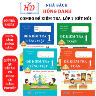 Sách - Combo Đề kiểm tra – Môn Toán và Tiếng việt Lớp 1 – Kết nối (4 quyển)