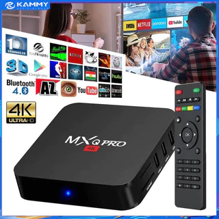 【HCM】Android TV Box MXQ PRO 4K bản 8G+128GB/16GB+256GB Tiếng Việt Wifi 5G, Android 11.1 Độ phân giải 4K, xem YouTube ...