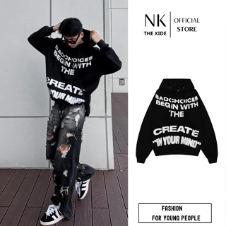 Áo Hoodie Phong Cách Hiphop Trẻ Trung Thiết Kế Phong Cách Hàn Quốc Chất Nỉ Bông Dày Dặn, Hình In Cực Chất