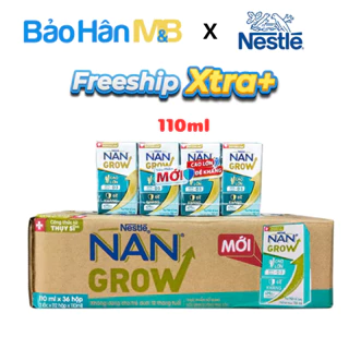 Sữa bột pha sẵn Nan Grow Nestle - Thùng 36 Hộp 110ml