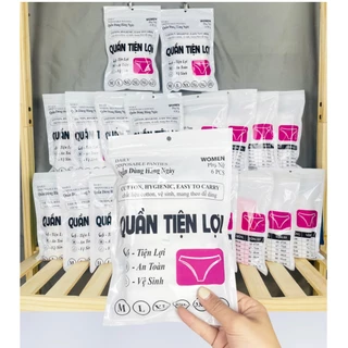 Combo 30 Quần lót giấy cotton một set sử dụng một lần cho mẹ bầu sau sinh hoặc đi du lịch dã ngoại, spa