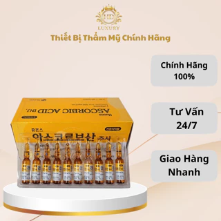 Vitamin C Hàn Quốc - Hộp 50 Ống 1 Vỉ 10 Ống Chính Hãng