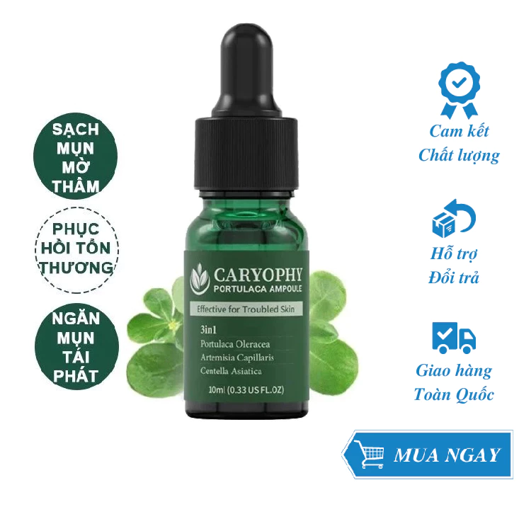 Serum giảm mụn mờ thâm Caryophy Portulaca Ampoule 10ml-CH