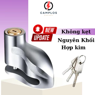 Khóa chống trộm Camplos dành cho xe máy xe đạp và xe đạp điện khóa phanh đĩa bằng thép nguyên khối chống nước chống cắt