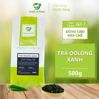 Trà Oolong Xanh nguyên vị Thượng Hạng thương hiệu Thảo Hương Gói 500gr - Pha chế Oolong long nhãn, Oolong sữa